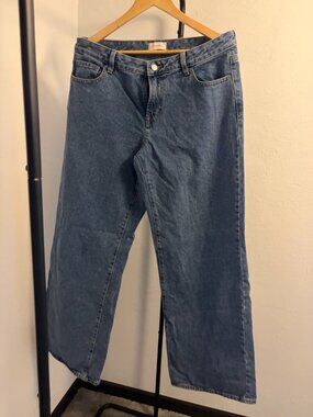 PacSun Casey Low Rise Baggy Jeans Women's 30 R Blue Denim Y2K Wide Leg